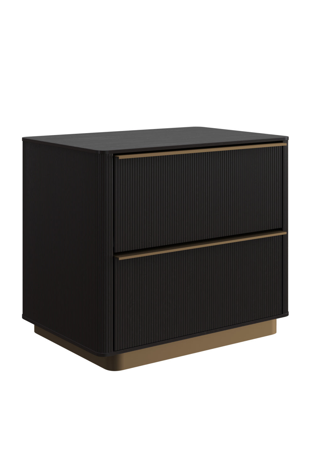   Modern European furniture - Reeded Oak 2-Drawer Nightstand - www.oroa.com | Oroa.com