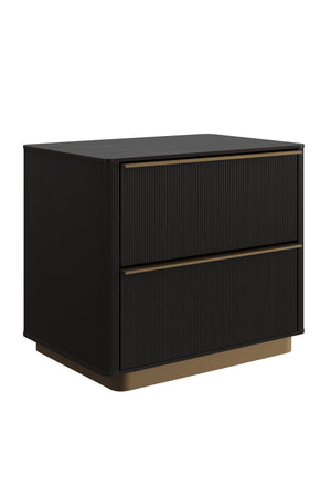   Modern European furniture - Reeded Oak 2-Drawer Nightstand - www.oroa.com | Oroa.com