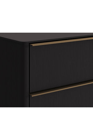   Modern European furniture - Reeded Oak 2-Drawer Nightstand - www.oroa.com | Oroa.com