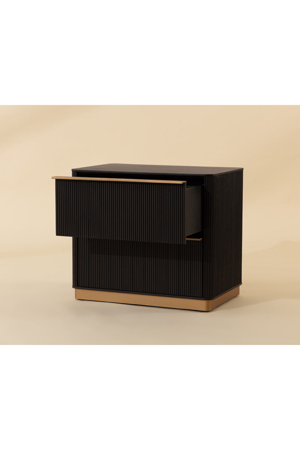   Modern European furniture - Reeded Oak 2-Drawer Nightstand - www.oroa.com | Oroa.com