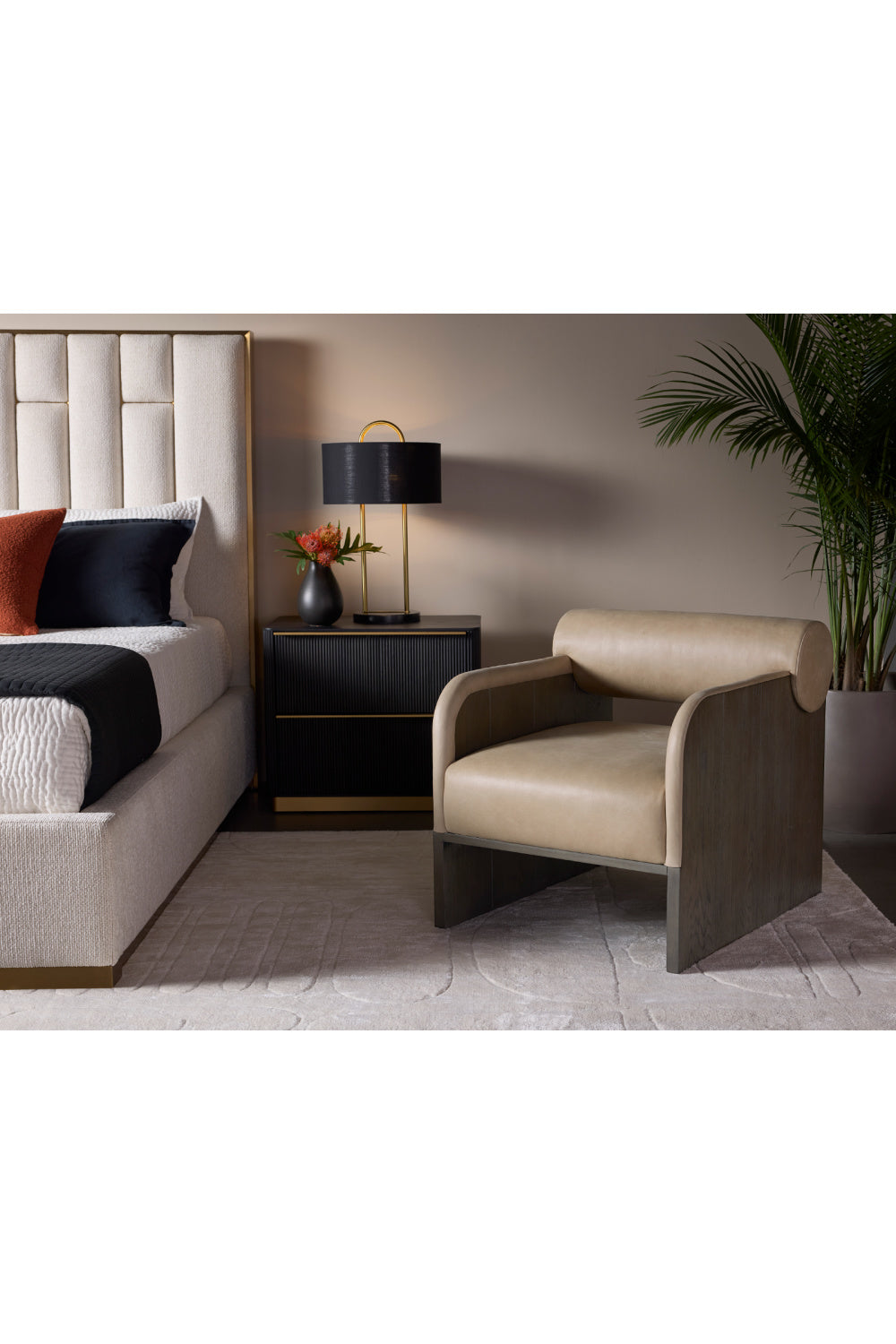  Modern European furniture - Reeded Oak 2-Drawer Nightstand - www.oroa.com | Oroa.com