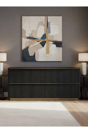   Modern European furniture - Reeded Oak 4-Drawer Dresser - www.oroa.com | Oroa.com