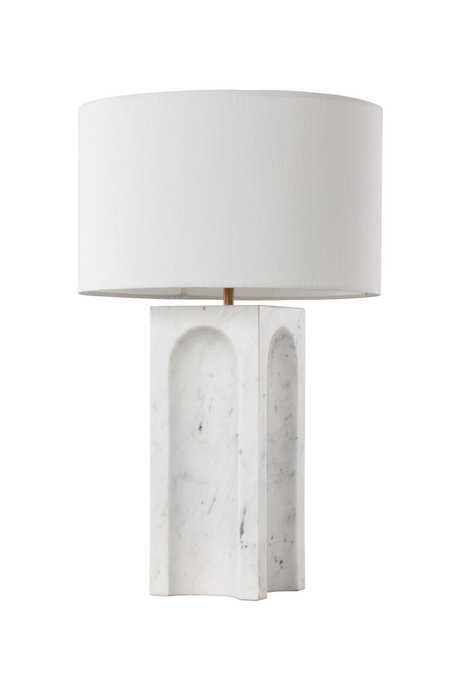   Modern European furniture - White Marble Arched Table Lamp - www.oroa.com | Oroa.com