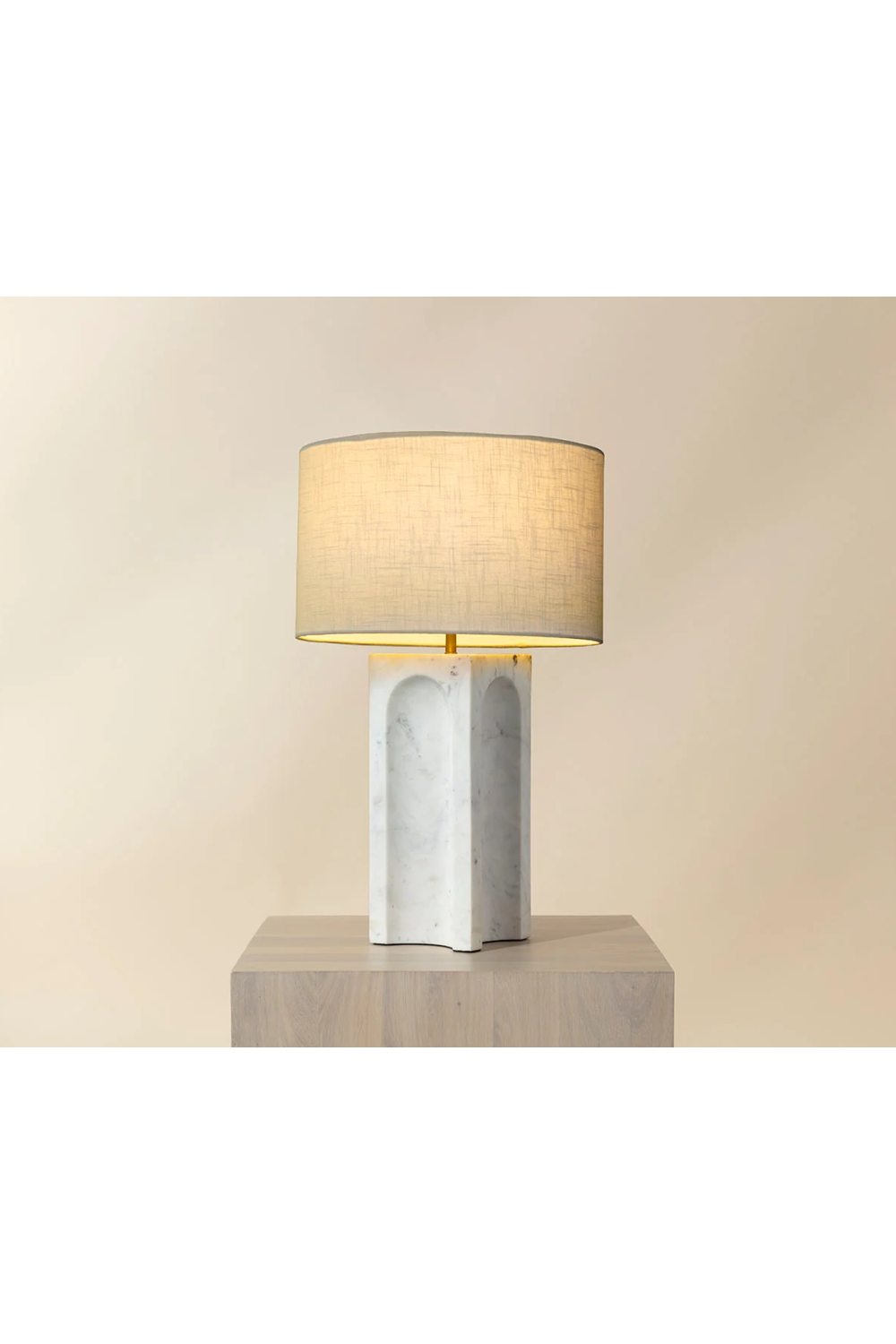   Modern European furniture - White Marble Arched Table Lamp - www.oroa.com | Oroa.com