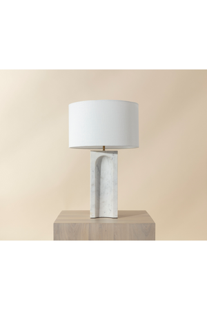   Modern European furniture - White Marble Arched Table Lamp - www.oroa.com | Oroa.com