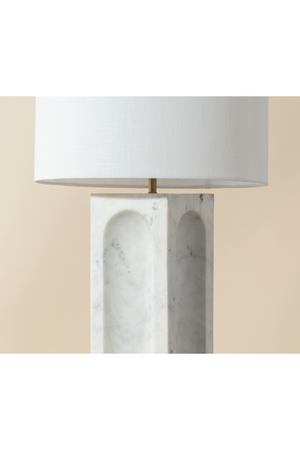   Modern European furniture - White Marble Arched Table Lamp - www.oroa.com | Oroa.com