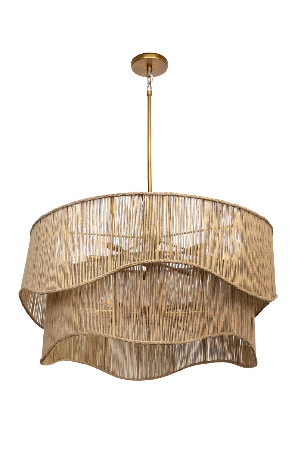   Modern European furniture - Tiered Wave Jute Chandelier - www.oroa.com | Oroa.com