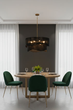   Modern European furniture - Tiered Wave Jute Chandelier - www.oroa.com | Oroa.com