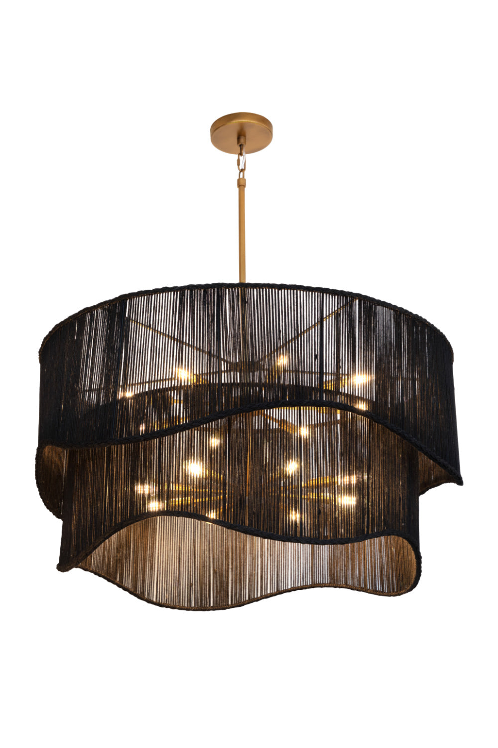   Modern European furniture - Tiered Wave Jute Chandelier - www.oroa.com | Oroa.com