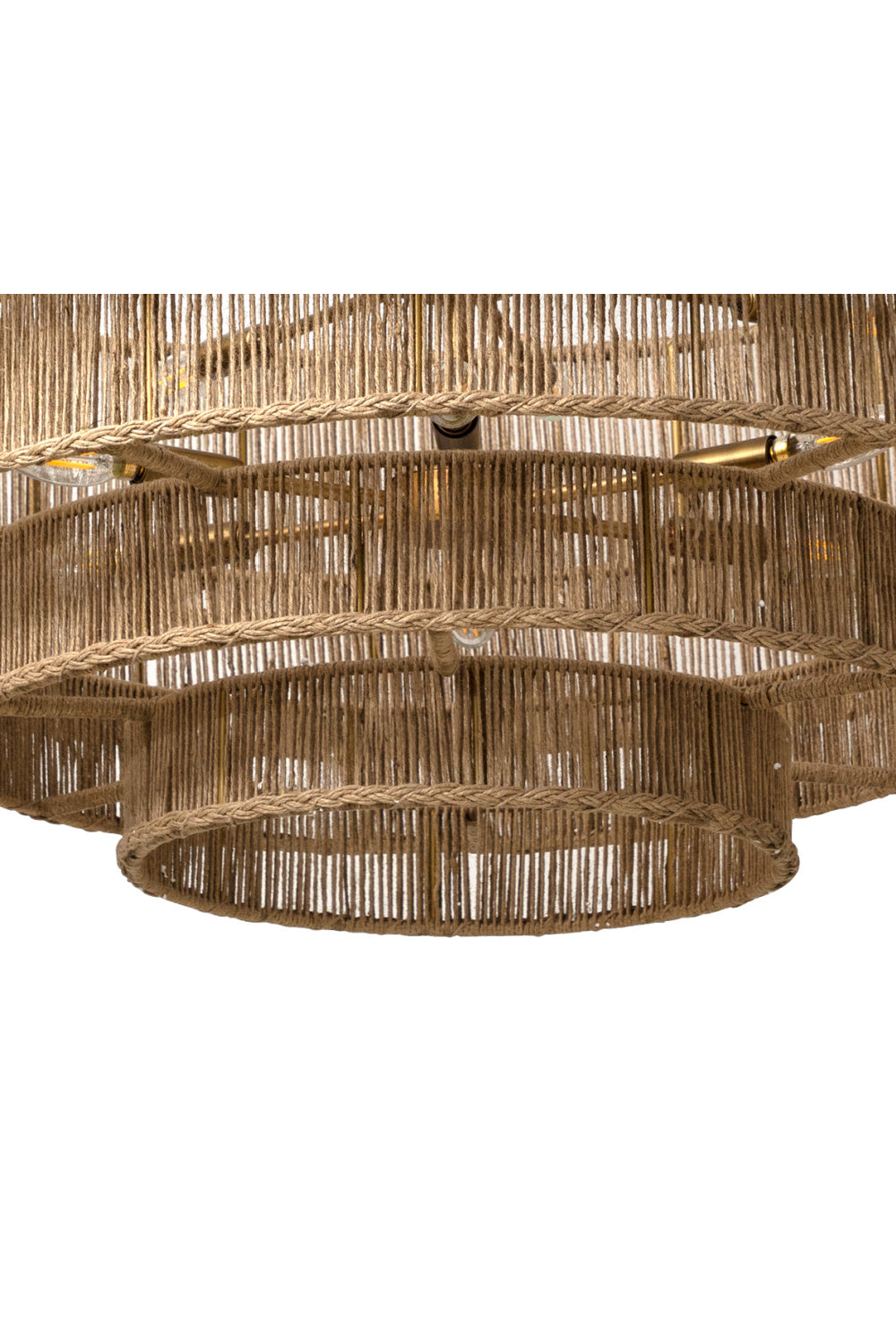   Modern European furniture - 4-Tier Rustic Jute Chandelier - www.oroa.com | Oroa.com