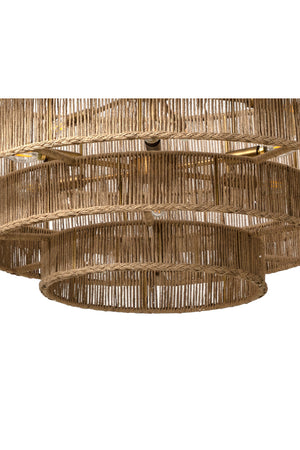   Modern European furniture - 4-Tier Rustic Jute Chandelier - www.oroa.com | Oroa.com