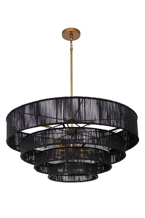   Modern European furniture - 4-Tier Rustic Jute Chandelier - www.oroa.com | Oroa.com