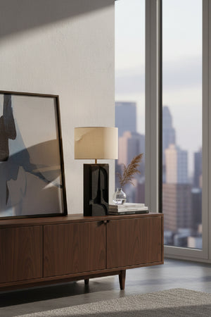   Modern European furniture - Carved Base Table Lamp - www.oroa.com | Oroa.com