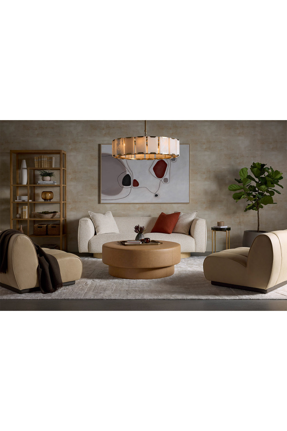   Modern European furniture - Smoked Glass Round End Table - www.oroa.com | Oroa.com