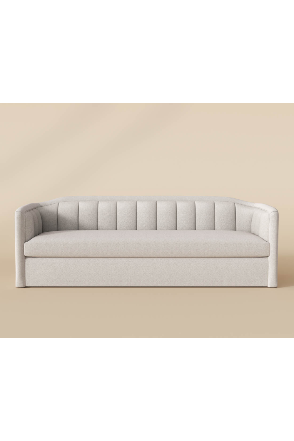   Modern European furniture - Vertical-Tufted Cream Sofa - www.oroa.com | Oroa.com
