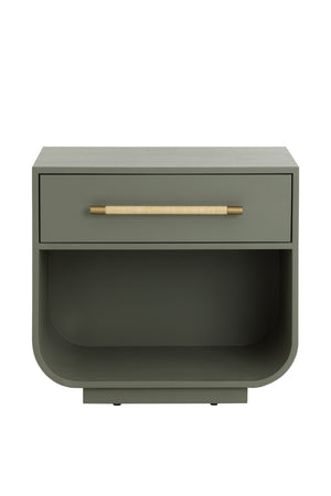  Modern European furniture - Modern Oak Curved Nightstand - www.oroa.com | Oroa.com