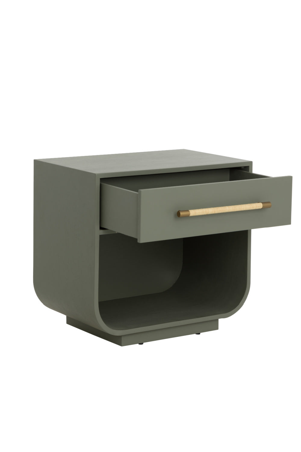   Modern European furniture - Modern Oak Curved Nightstand - www.oroa.com | Oroa.com