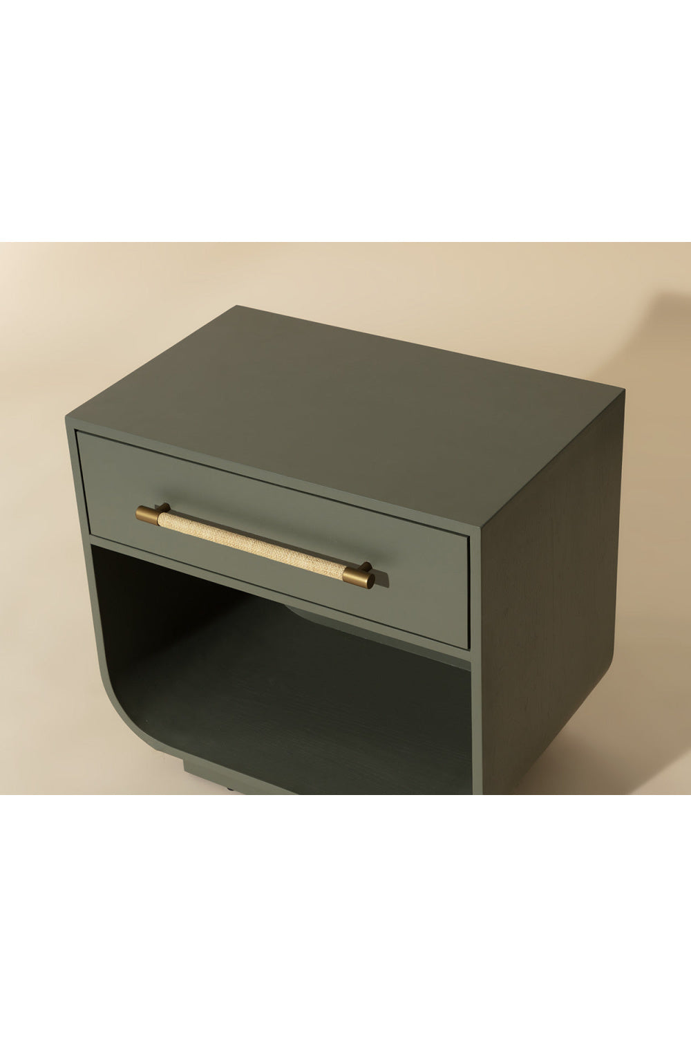   Modern European furniture - Modern Oak Curved Nightstand - www.oroa.com | Oroa.com