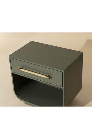   Modern European furniture - Modern Oak Curved Nightstand - www.oroa.com | Oroa.com