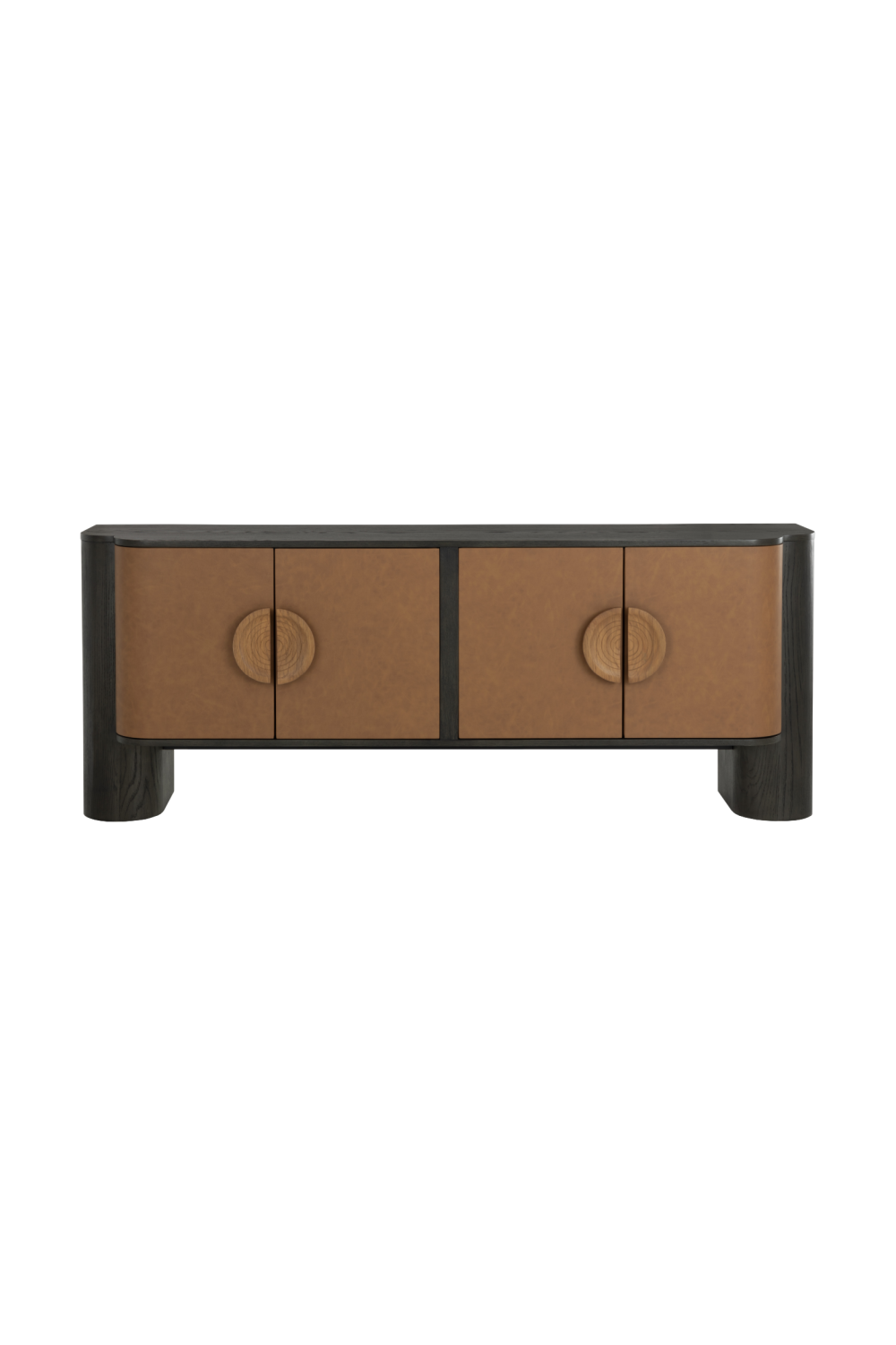   Modern European furniture - Brown Leather Look Sideboard - www.oroa.com | Oroa.com