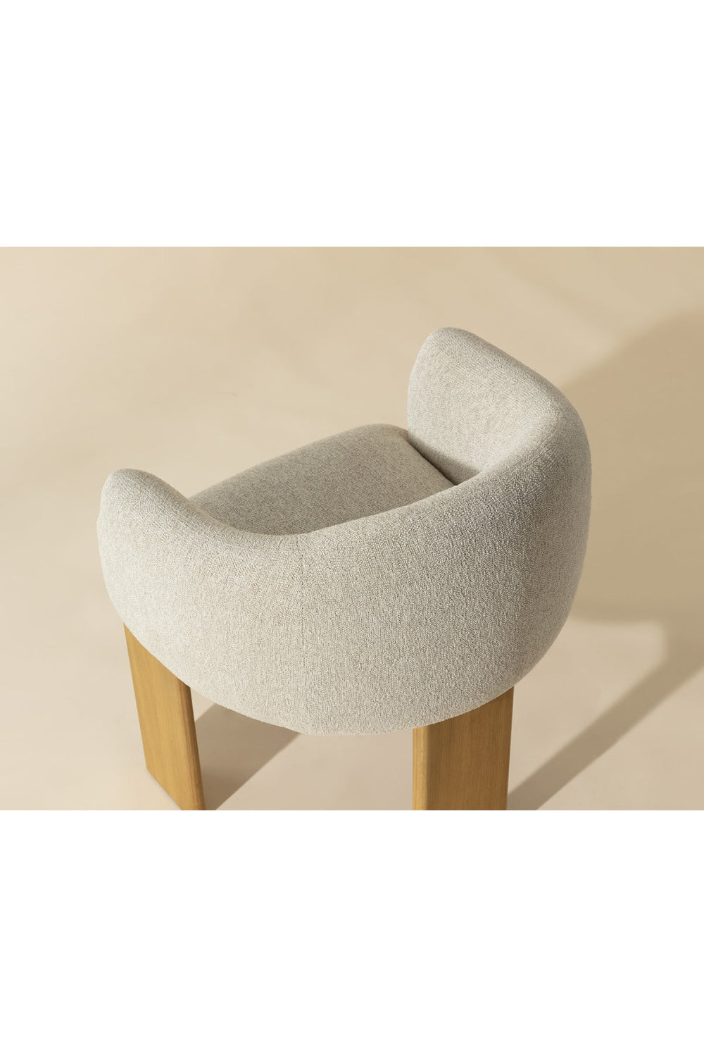   Modern European furniture - Cream 3-Legged Dining Armchair - www.oroa.com | Oroa.com