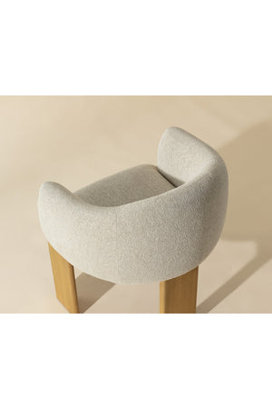   Modern European furniture - Cream 3-Legged Dining Armchair - www.oroa.com | Oroa.com