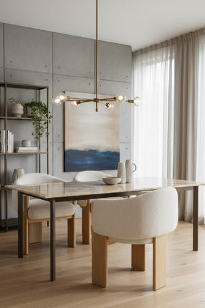   Modern European furniture - Cream 3-Legged Dining Armchair - www.oroa.com | Oroa.com
