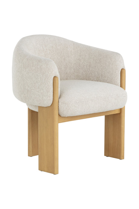   Modern European furniture - Cream 3-Legged Dining Armchair - www.oroa.com | Oroa.com