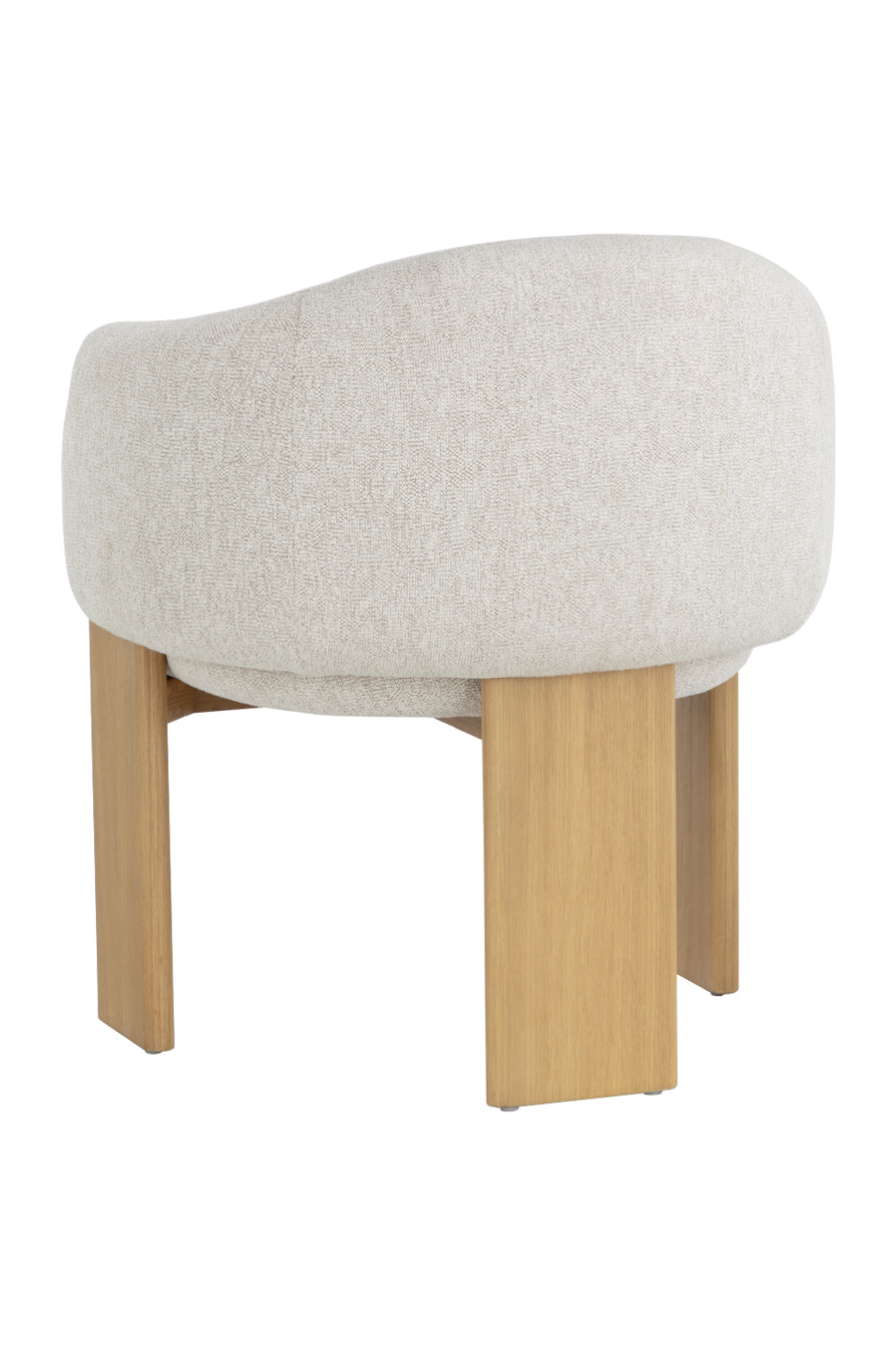   Modern European furniture - Cream 3-Legged Dining Armchair - www.oroa.com | Oroa.com