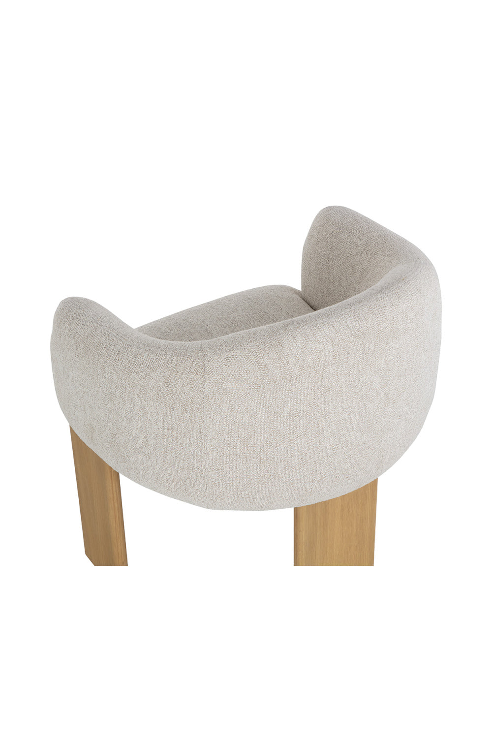   Modern European furniture - Cream 3-Legged Dining Armchair - www.oroa.com | Oroa.com