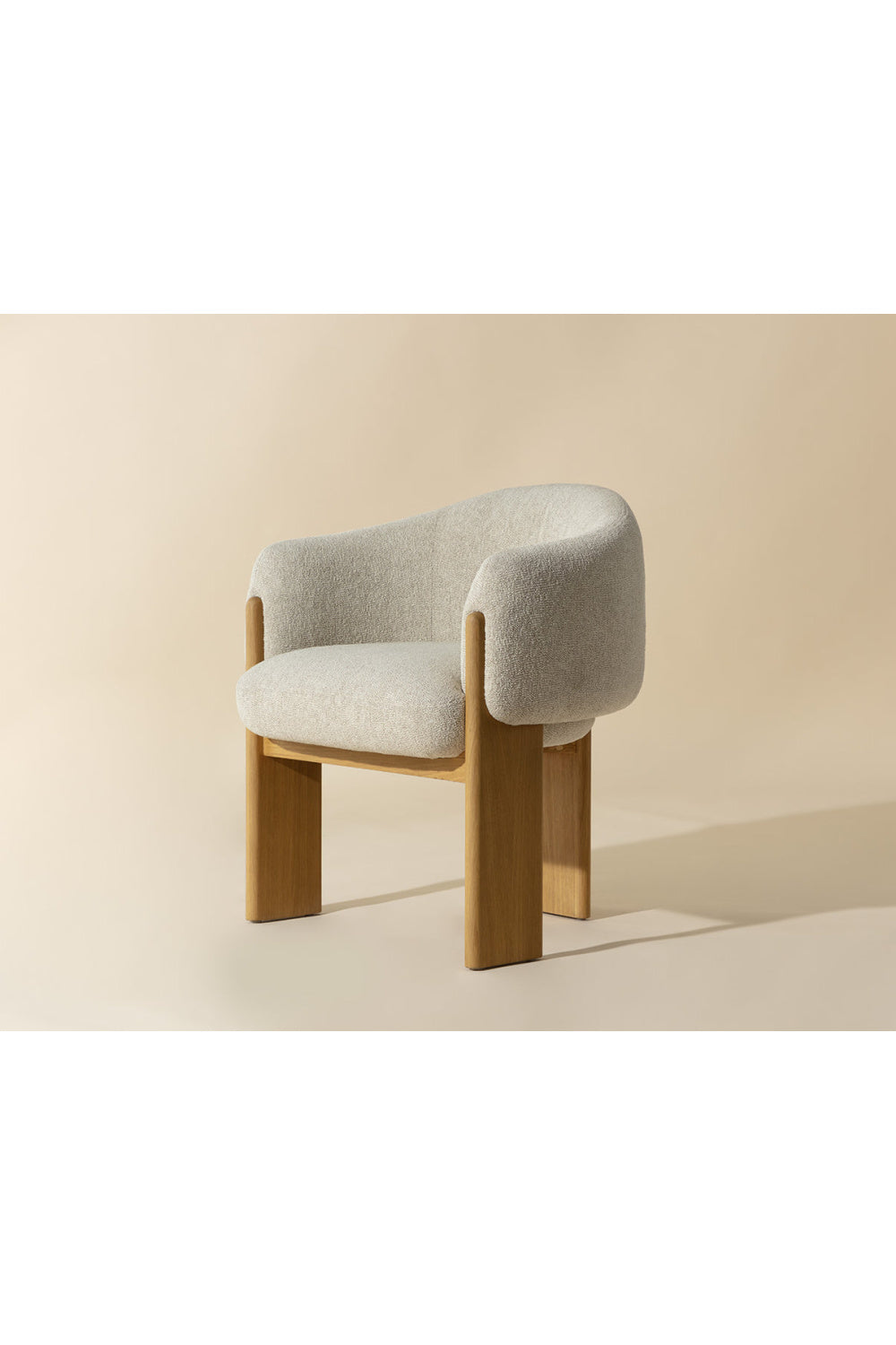  Modern European furniture - Cream 3-Legged Dining Armchair - www.oroa.com | Oroa.com