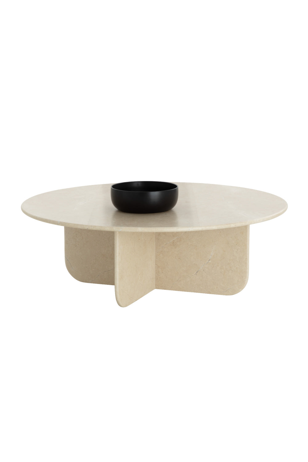   Modern European furniture - Round Cream Marble Coffee Table - www.oroa.com | Oroa.com