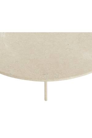   Modern European furniture - Round Cream Marble Coffee Table - www.oroa.com | Oroa.com