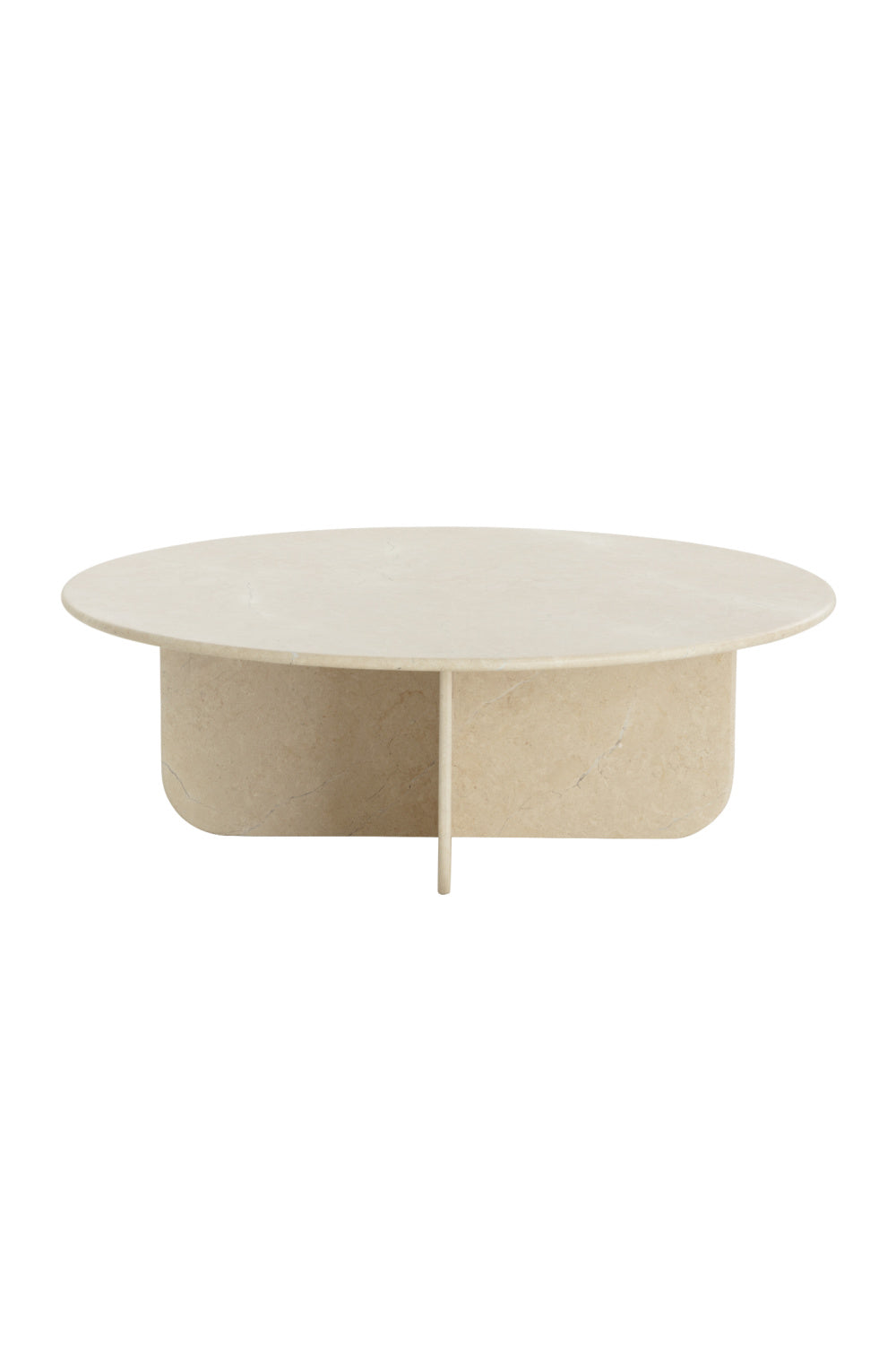   Modern European furniture - Round Cream Marble Coffee Table - www.oroa.com | Oroa.com