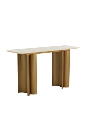   Modern European furniture - Cream Marble Console Table - www.oroa.com | Oroa.com