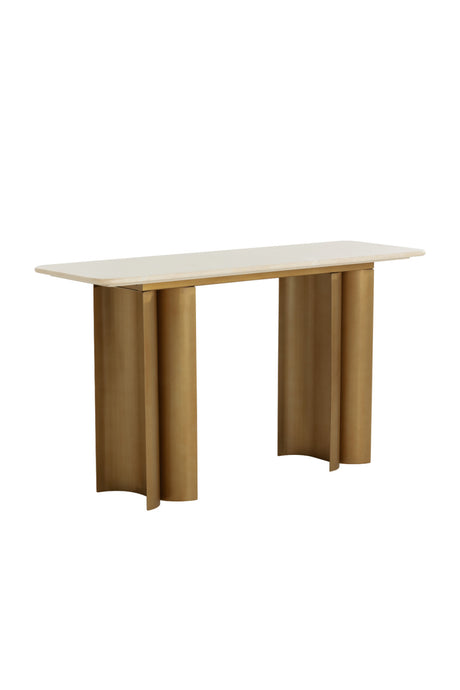   Modern European furniture - Cream Marble Console Table - www.oroa.com | Oroa.com