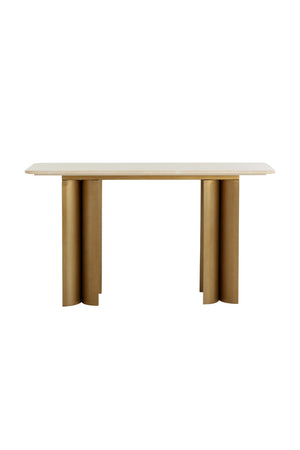   Cream Marble Console Table | Oroa.com