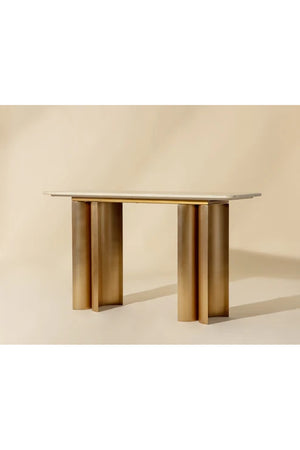   Cream Marble Console Table | Oroa.com