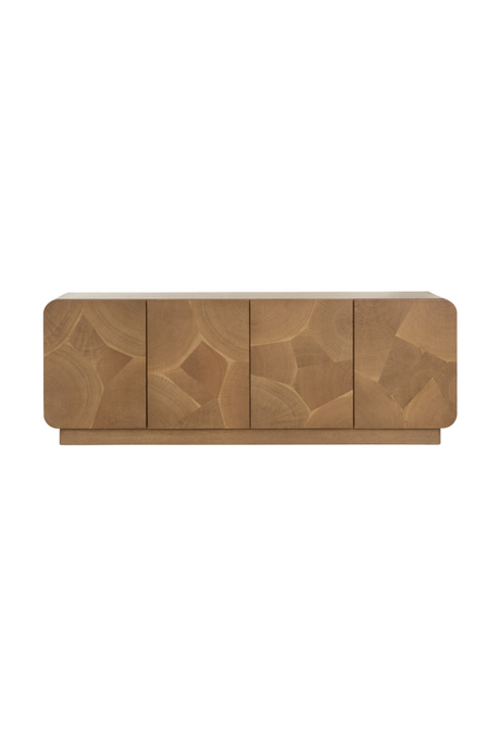   Modern European furniture - Patterned Oak 4-Door Sideboard - www.oroa.com | Oroa.com