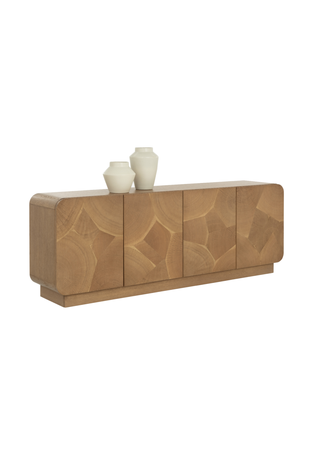   Modern European furniture - Patterned Oak 4-Door Sideboard - www.oroa.com | Oroa.com