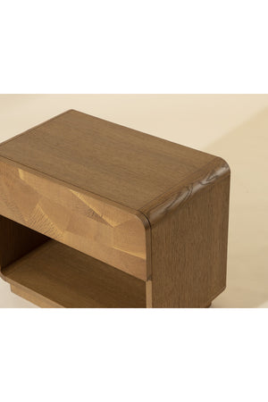   Modern European furniture - Oak Mosaic 1-Drawer Nightstand - www.oroa.com | Oroa.com