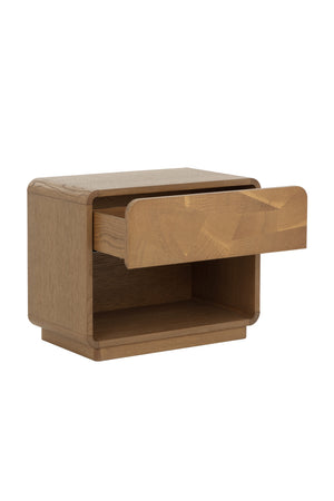   Modern European furniture - Oak Mosaic 1-Drawer Nightstand - www.oroa.com | Oroa.com
