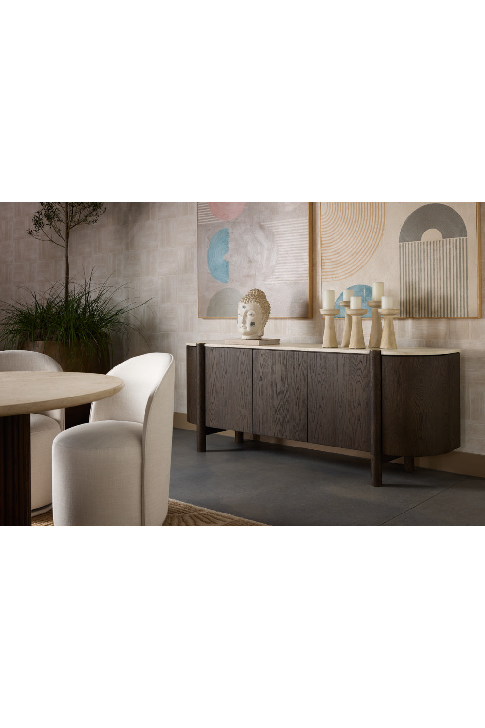   Modern European furniture - Solid Oak 4-Door Sideboard - www.oroa.com | Oroa.com