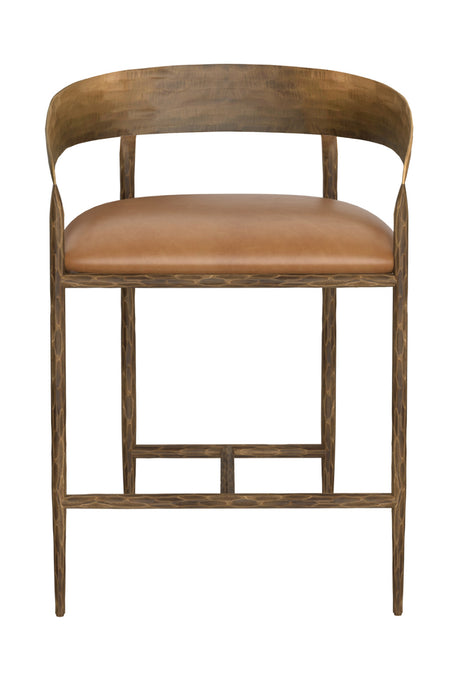   Modern European furniture - Hammered Metal Counter Stool - www.oroa.com | Oroa.com