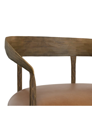   Modern European furniture - Antique Brass Framed Dining Chair - www.oroa.com | Oroa.com
