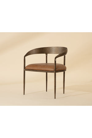   Modern European furniture - Antique Brass Framed Dining Chair - www.oroa.com | Oroa.com