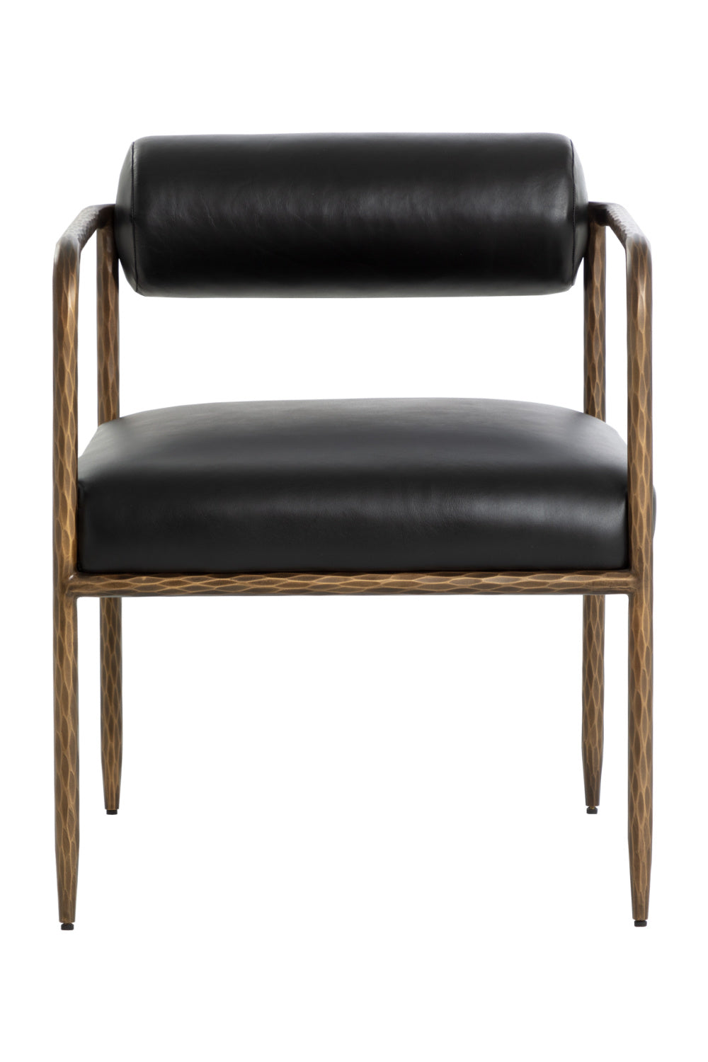   Modern European furniture - Leather Bolster-Back Dining Chair - www.oroa.com | Oroa.com