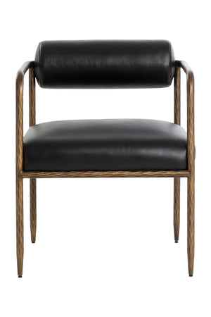  Modern European furniture - Leather Bolster-Back Dining Chair - www.oroa.com | Oroa.com
