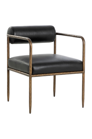  Modern European furniture - Leather Bolster-Back Dining Chair - www.oroa.com | Oroa.com