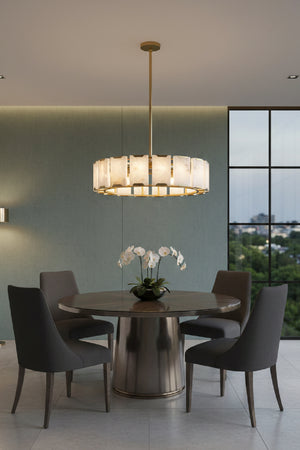   Modern European furniture - Alabaster Panels Chandelier - www.oroa.com | Oroa.com